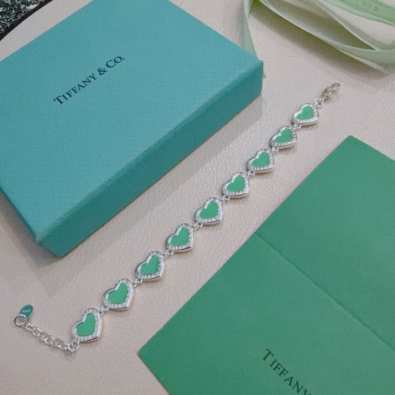 18K Return to Tiffany Pink Heart Tag Bracelet